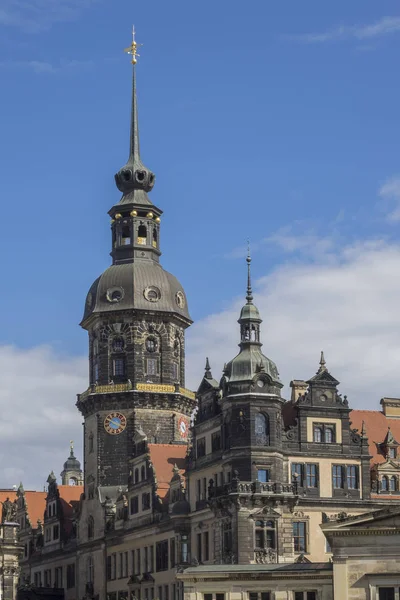 Paisagens Cidade Dresden Castelo Vestido — Fotografia de Stock