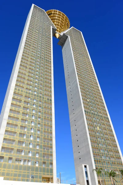 Felhőkarcolók Benidorm Costa Blanca Spanyolország — Stock Fotó