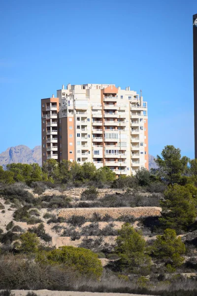 Felhőkarcoló Benidorm Costa Blanca Spanyolország — Stock Fotó