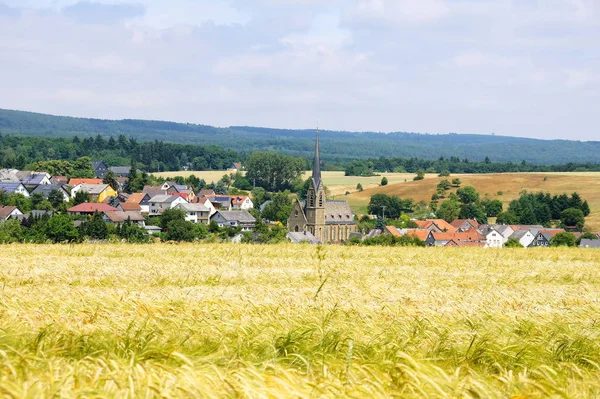 Små Byn Seesbach Södra Kanten Soonwald — Stockfoto