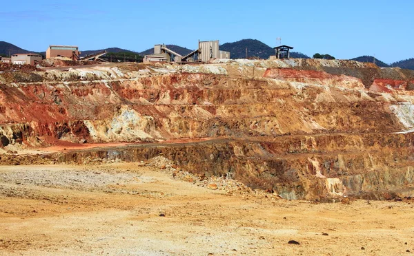 Pirita Ferro Corta Atalaya Maior Mina Céu Aberto Europa Minas — Fotografia de Stock