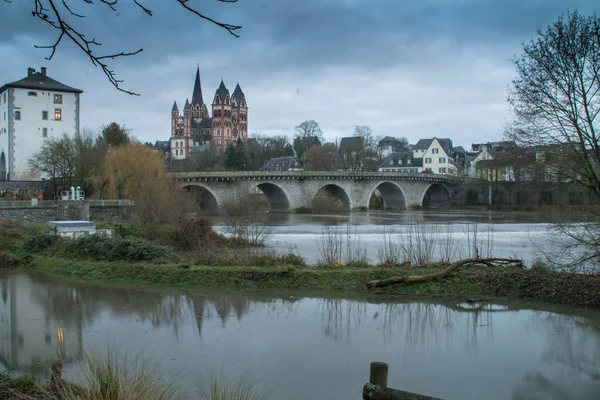 Katedrális Város Limburg Der Lahn — Stock Fotó