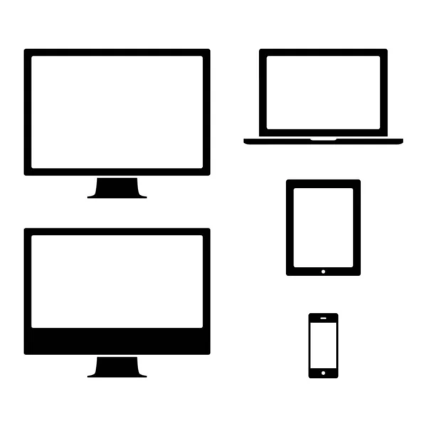 Nowoczesne Urządzenia Elektroniki Użytkowej Komputer Laptop Tablet — Zdjęcie stockowe