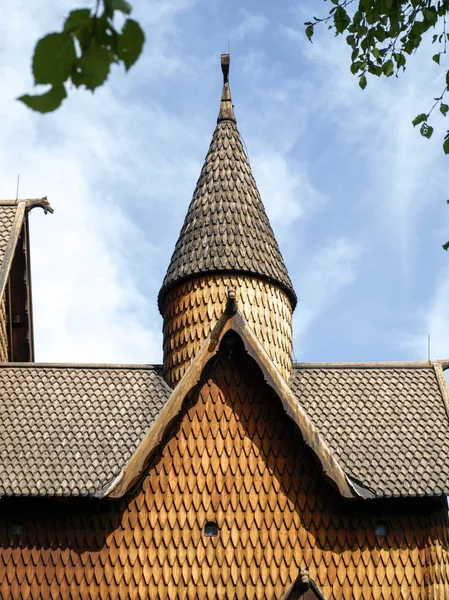 Heddal Stabkirche Bei Notodden Norwegen — Stockfoto