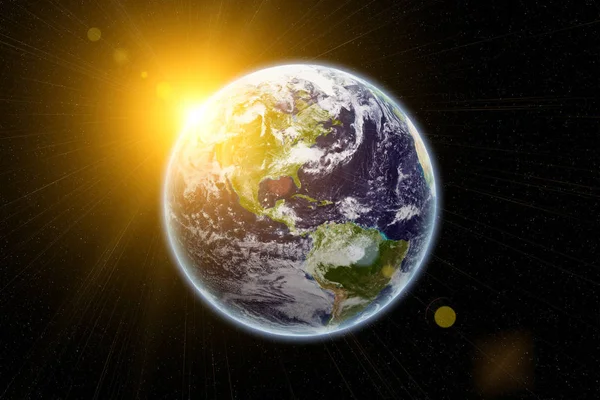 太陽の地球 大地のテクスチャBy Nasa Gov — ストック写真