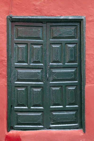 Stare Historyczne Okno Puerto Cruz Teneryfa Wyspy Kanaryjskie Hiszpania — Zdjęcie stockowe