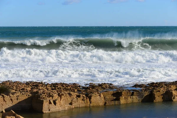 Хвилі Блакитної Морської Води Природи Подорожей — стокове фото