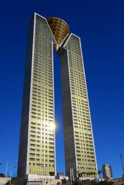 skyscrapers in benidorm - costa blanca - spain clipart