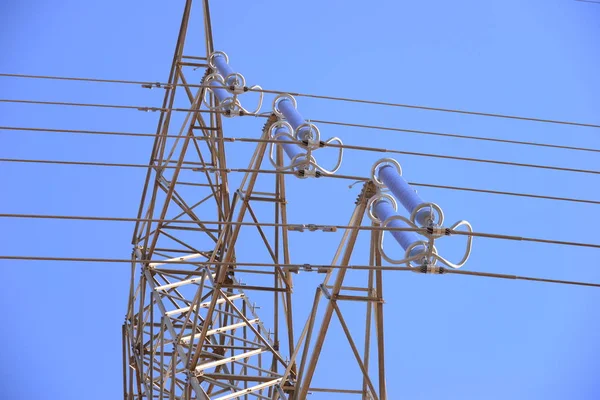 Energia Elétrica Alta Tensão — Fotografia de Stock