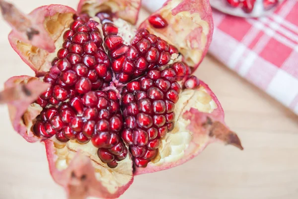 Granatapfel Öffnete Sternform — Stockfoto