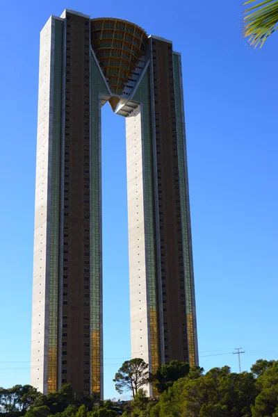 Felhőkarcolók Benidorm Costa Blanca Spanyolországban — Stock Fotó