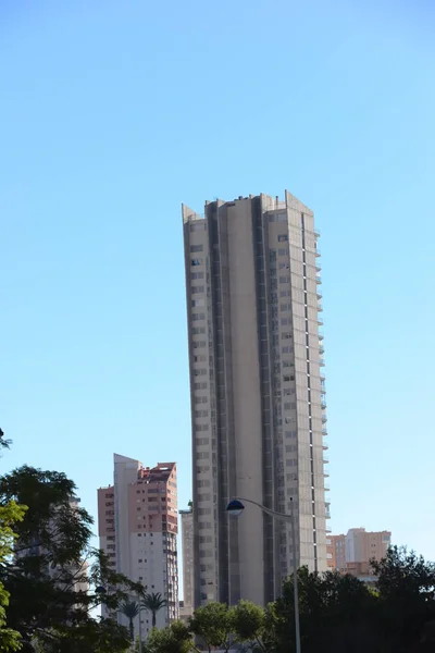 Skyskrapor Benidorm Costa Blanca Spain — Stockfoto