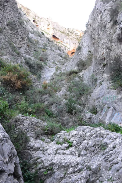 Rocky Mountains Caves Cliffs — Stock Photo, Image