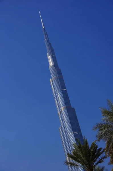 Dubai Burj Khalifa Fonteinen — Stockfoto