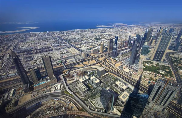 Dubai Panorama Aerial View — Stock Photo, Image