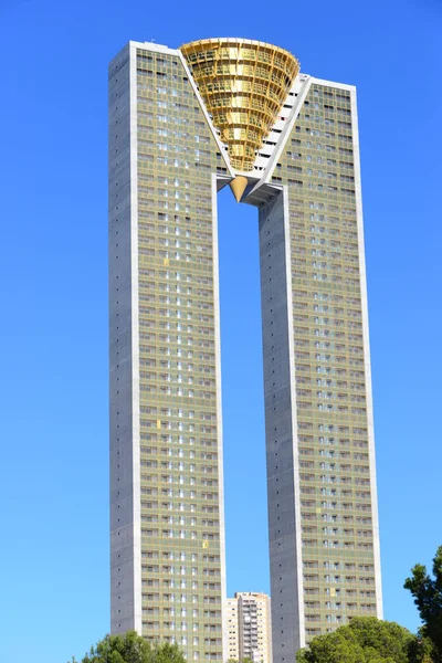 Vista Urbana Panorámica Fachada Rascacielos Modernos — Foto de Stock