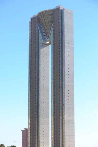 Γραφική Αστική Άποψη Της Σύγχρονης Πρόσοψης Ουρανοξύστες — Φωτογραφία Αρχείου