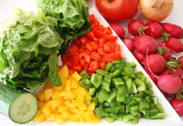 Legumes Saudáveis Comida Vegetariana — Fotografia de Stock
