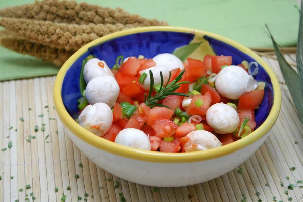 Nahaufnahme Von Frischem Leckerem Salat — Stockfoto