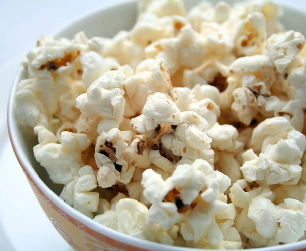 Färsk Popcorn Bakgrund God Mat — Stockfoto