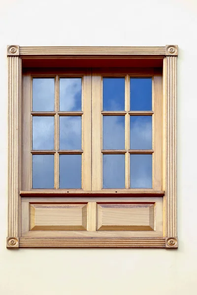 Old Historic Window Puerto Cruz Tenerife Canary Islands Spain — Stock Photo, Image