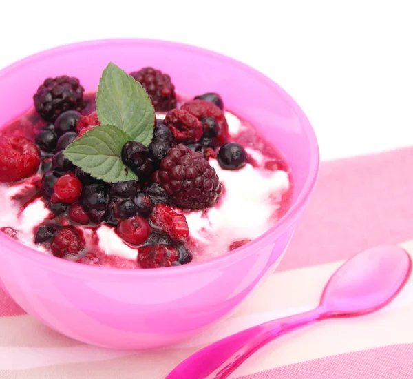 Йогурт Вкусная Десертная Еда — стоковое фото
