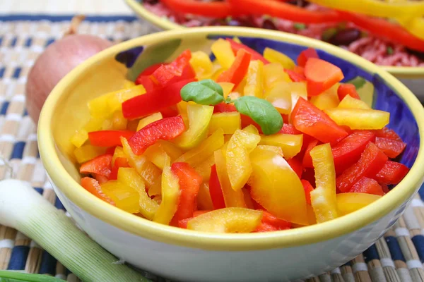 Nahaufnahme Von Frischem Leckerem Salat — Stockfoto