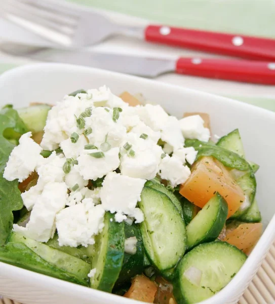 Frische Grüne Salatblätter — Stockfoto