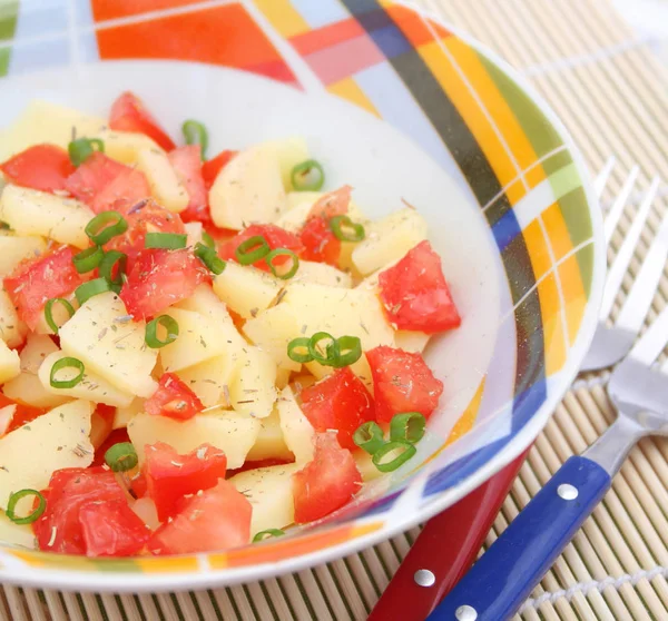 Nahaufnahme Von Frischem Leckerem Salat — Stockfoto