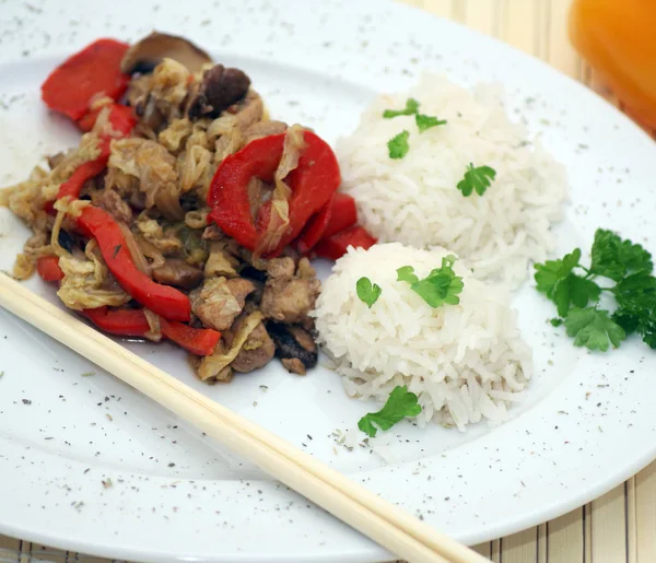 Blick Aus Nächster Nähe Auf Leckeres Essen — Stockfoto