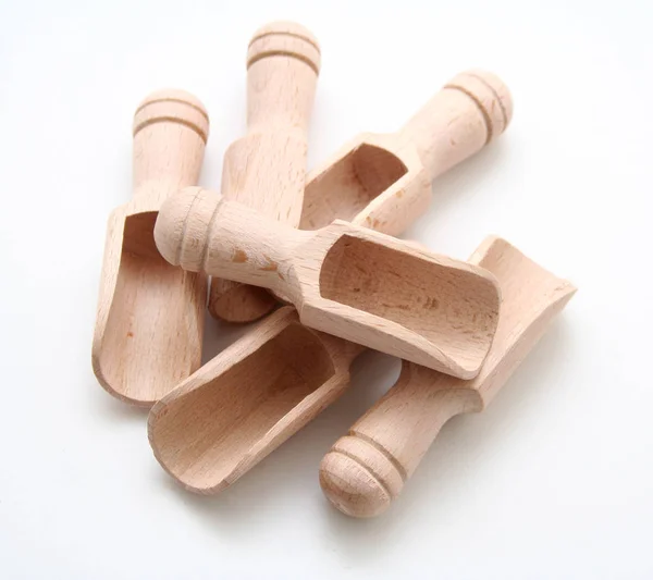 Wooden Toy Carpenter White Background — Stockfoto