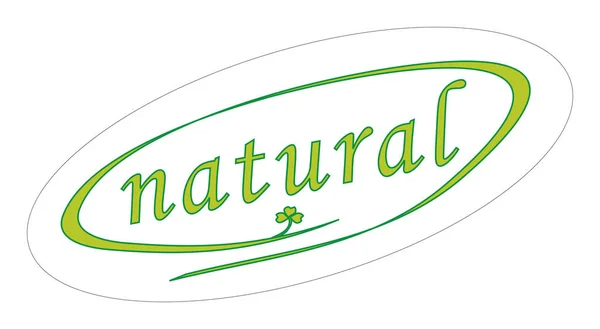 Een Vectorillustratie Van Een Mooie Natuurlijke Sticker — Stockfoto