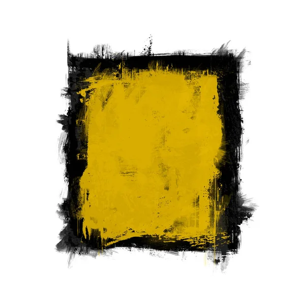 Ilustracja Ładne Ściany Grunge Czarno Żółty — Zdjęcie stockowe