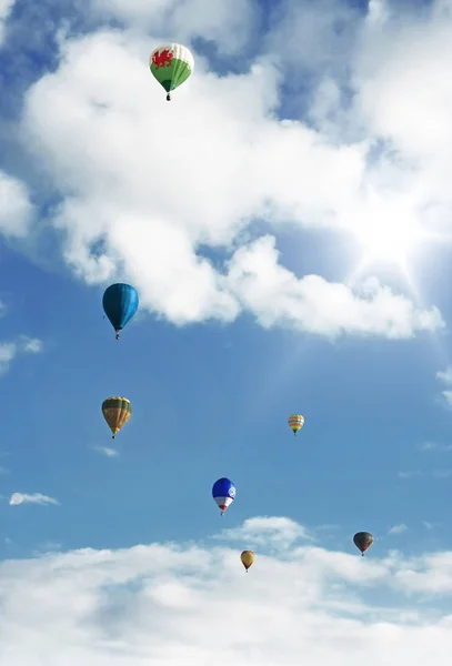 Heißluftballon Ballonfahrt — Stockfoto