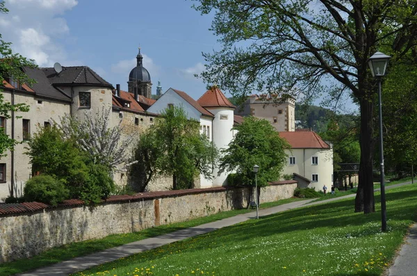 Amberg Şehir Duvarları Mimari Bayern Doğu Bavyera Almanya Eski Kasaba — Stok fotoğraf