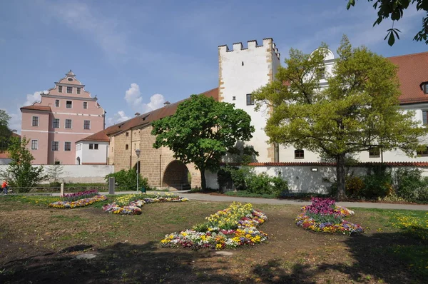 Castillo Stadtbrille Puerta Agua Vils Puerta Bavaria Bavaria Oriental Germany —  Fotos de Stock