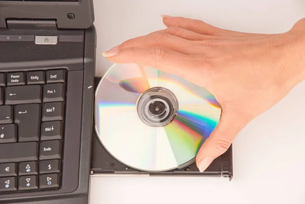 Kompakt Disk Bilgisayar — Stok fotoğraf