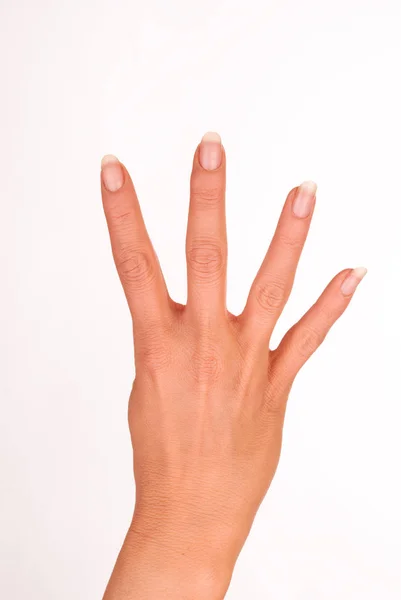 Closeup Hand Sign Gesture — Stock Photo, Image