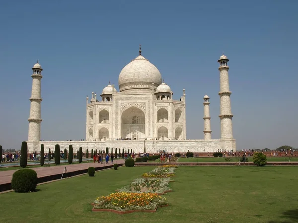 Famoso Mausoleo Taj Mahal Agra India —  Fotos de Stock