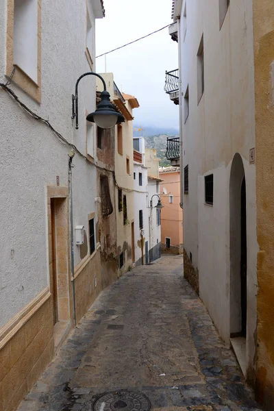 家庭立面 Benidorm Finestrat Costa Blanca Spain — 图库照片