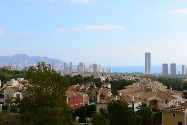 Dům Fasády Benidorm Finestrat Costa Blanca Spain — Stock fotografie