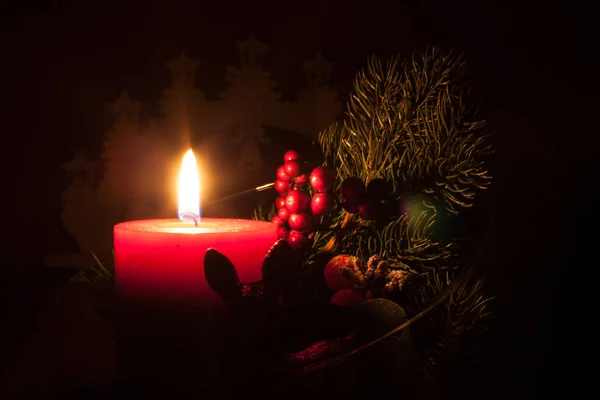 Vedere Pitorească Sărbătorilor Crăciun — Fotografie, imagine de stoc
