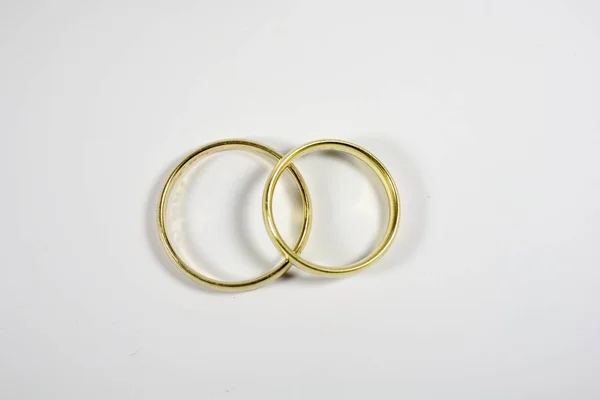 Jegygyűrű Házassági Ceremónia Gyűrűk — Stock Fotó