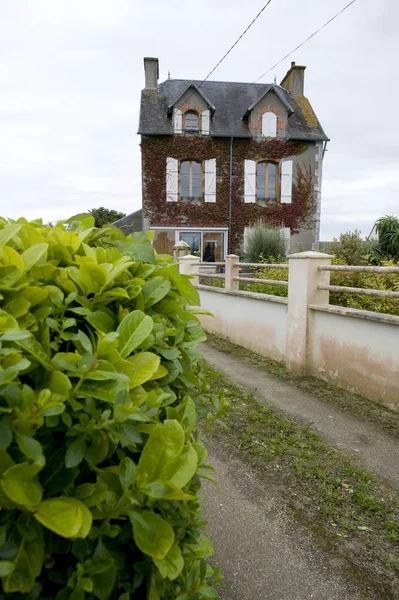 Typisches Haus Der Bretagne Frankreich — Stockfoto