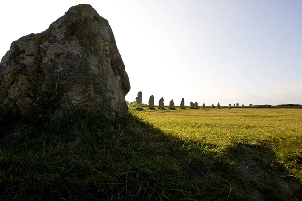 Anhäufung Großer Steine Aus Der Antike Der Bretagne — Stockfoto