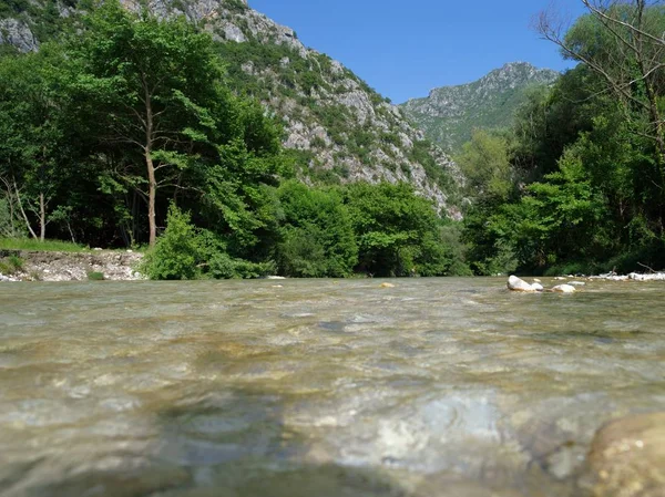 Řeka Acheron Epirus Greece — Stock fotografie