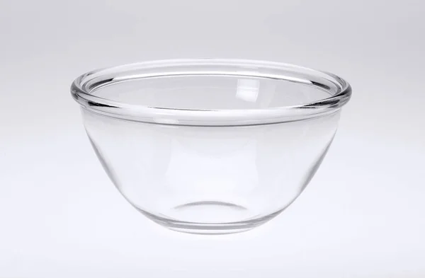 Стеклянная Чаша Нейтральном Фоне — стоковое фото