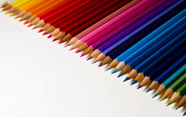 Color Pencils White Background — Stock Photo, Image