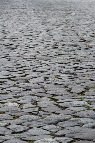 Adoquines Pavimento Textura Del Camino Piedras Rocas — Foto de Stock