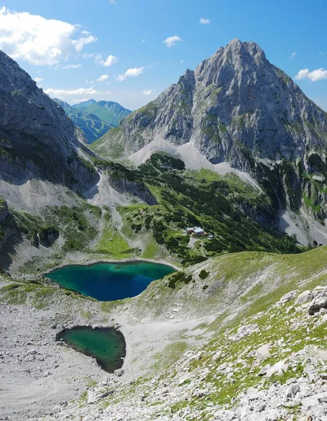 Smaragdgrüner Drachensee Und Coburger Huette — Stockfoto